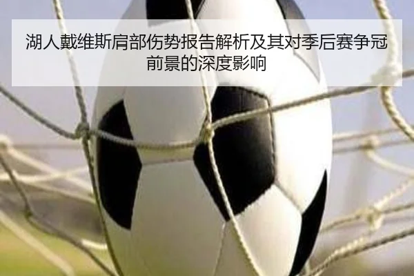 湖人戴维斯肩部伤势报告解析及其对季后赛争冠前景的深度影响